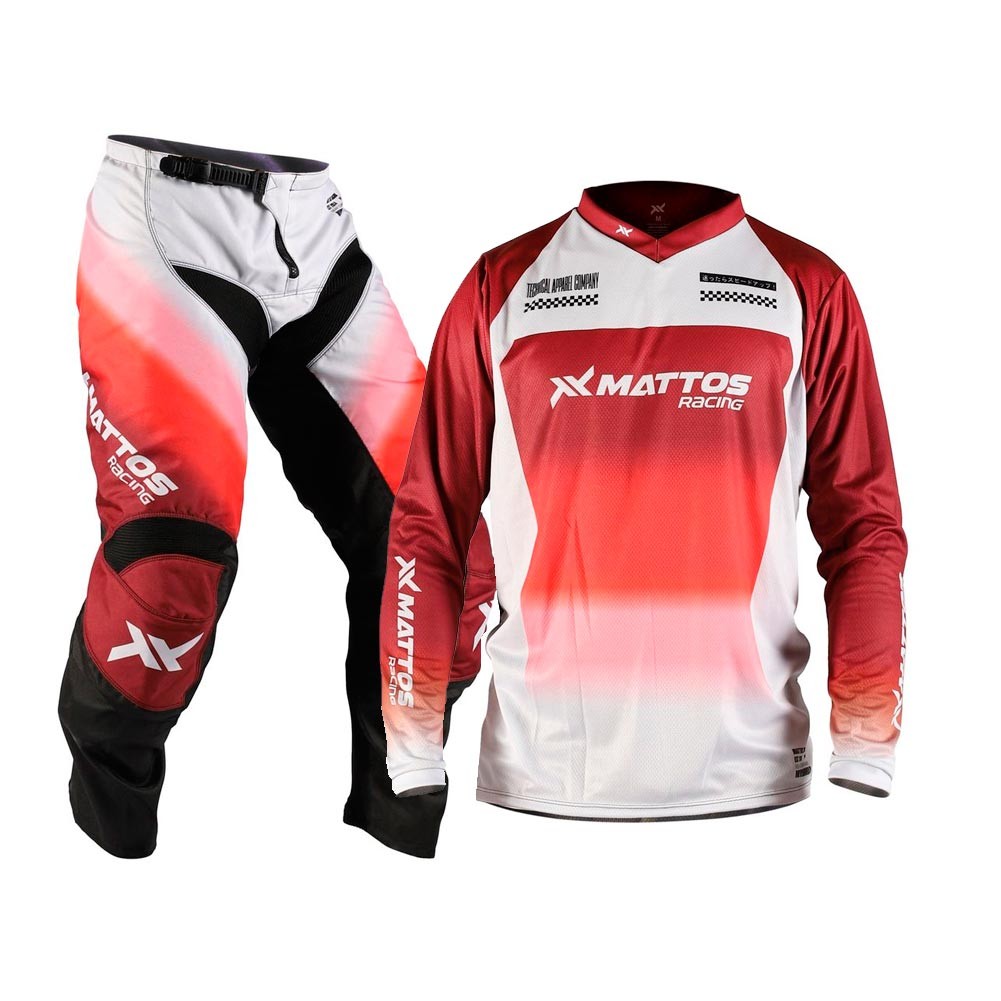 Calça + Camisa Mattos Racing Creation Vermelho
