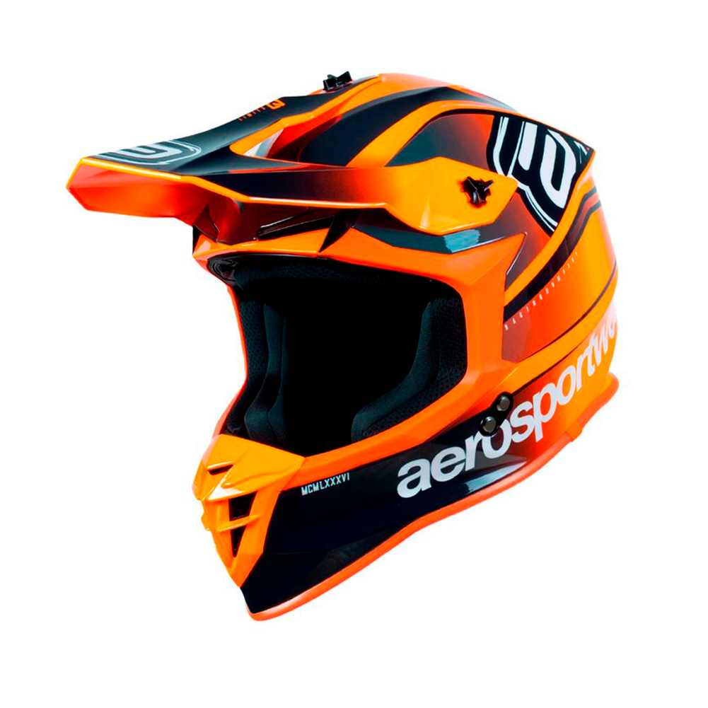 Capacete ASW R3 Essence Laranja Flour Cinza e Branco